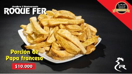 Adición de papa frita